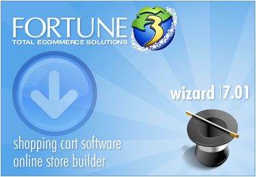 Shopping cart software & Online store builder for Ecommerce Web sites: FORTUNE3 Wizard 7.01