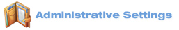 Ecommerce Shopping Cart Software Administrative settings.