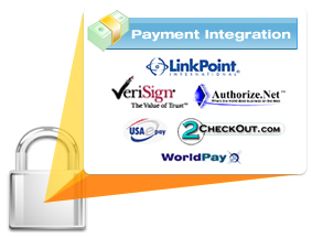 Merchant Account and Payment Gateway for Online Credit Card Processing - Shopping Cart Software Integrated with Authorize.net, USAePay, Verisign Payflow, LinkPoint, 2CheckOut.com, WorldPay, etc.