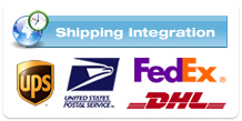 Web Shopping Cart Software Tools - Online shipping integration system with UPS&reg;, FedEx&reg;, USPS&reg;, and DHL&reg;