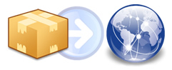 E-Commerce: Software box and screenshot