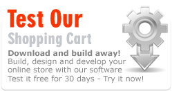 Test our Online Shopping Cart Software & Ecommerce Solutions Wizard to Build an Online Store, it's free for 30 days!