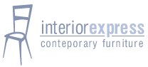 'Interior Express' Logo Design -  Furniture: Contemporary sofa sets, chairs, stools,  sectionals, barcelona chair, poker table.