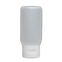 2oz Natural HDPE Malibu Tube W/White Cap