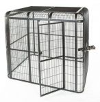 62 "x 62" Black Walk In Aviary - A&E Cage Co