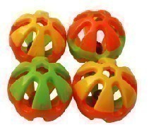 Lg Heavy Plastic Rattle Ball-Happy Beaks