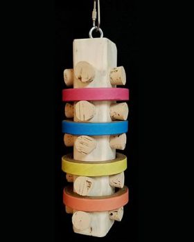 Cork Block w/ Bagels-Bird Toy Creations