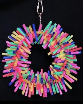 Lg Straw Wreath - Bird Toy Creations