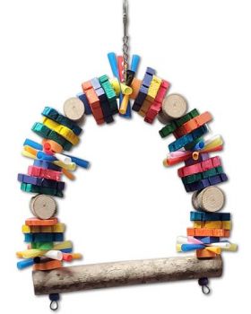 Wood Chunk Swing - Bird Toy Creations
