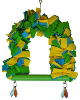 Lg Hanging Fleece Swing - Happy Beaks
